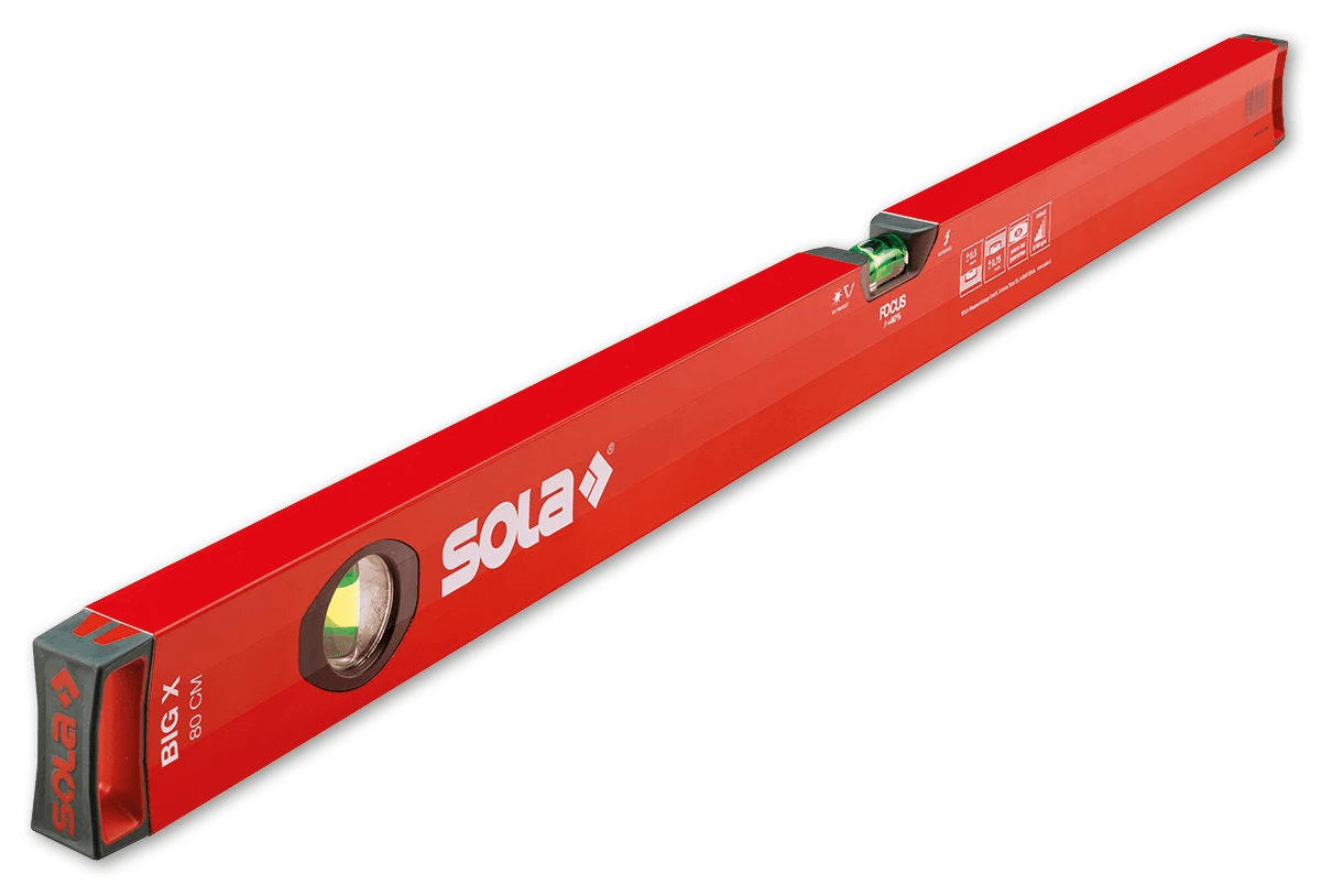 Sola Waterpas Big X 80cm 2 Libellen Aluminium