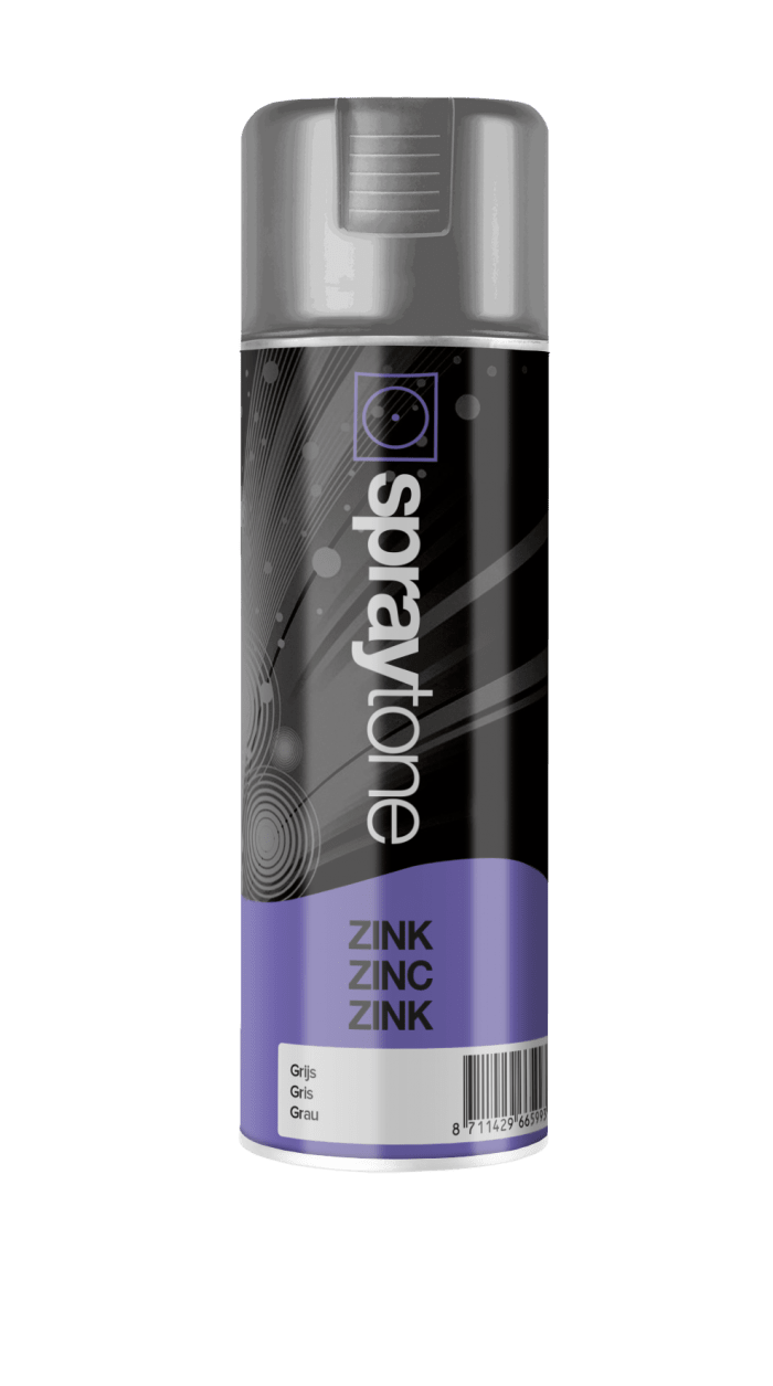 SPS Spraytone Spuitlak Zink Buiten 400ml Grijs