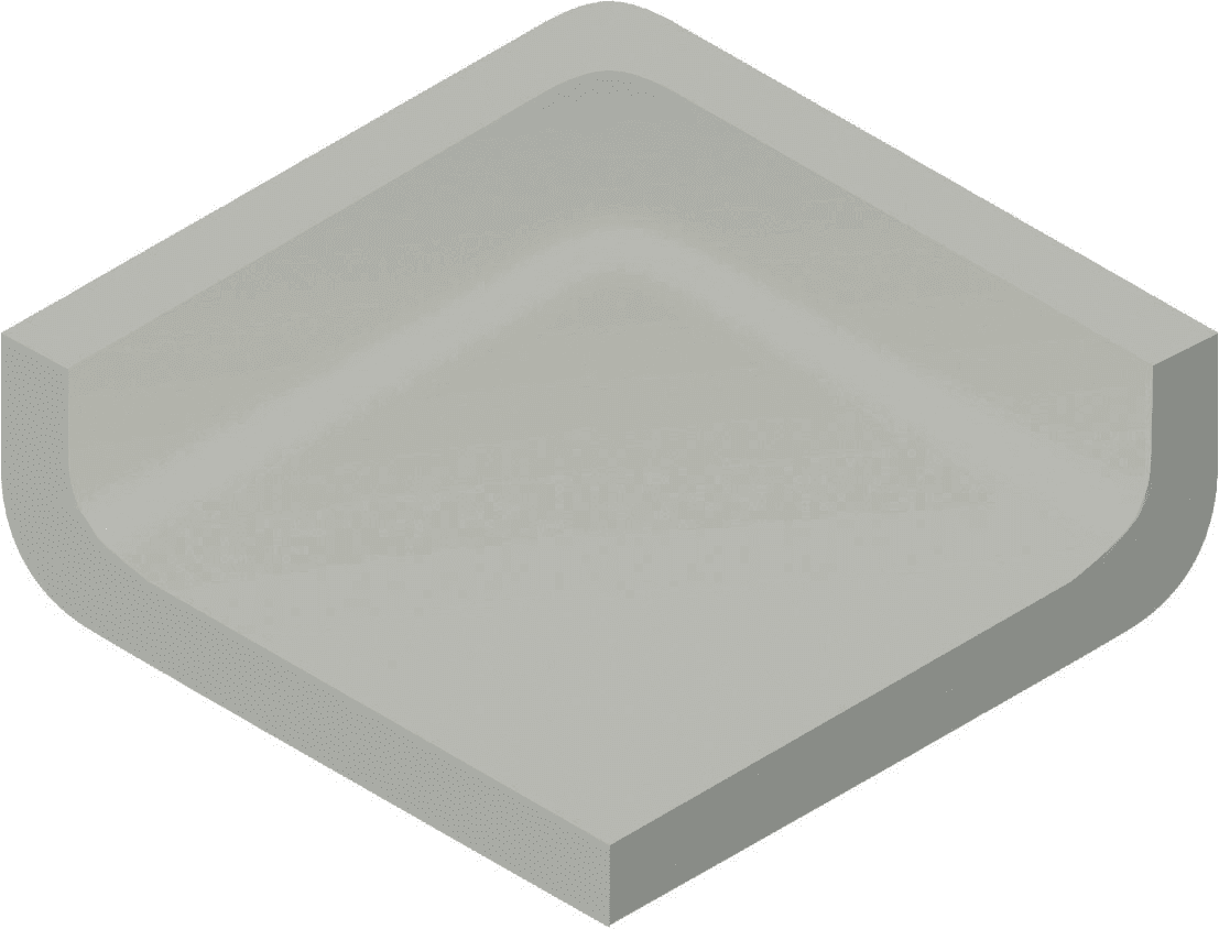 Villeroy & Boch Binnenhoek Pro Architectura 3.0 Secret Grey 5x5cm Mat 3571C3600010