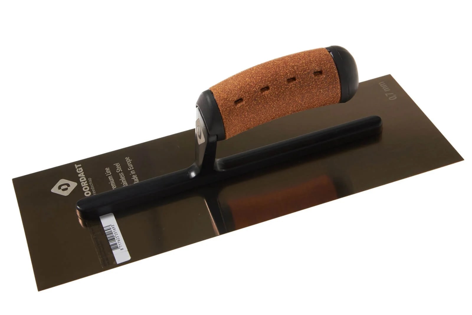 Product afbeelding voor Doordagt Premium Spaan 280x120mm RVS Met Kurk Handgreep