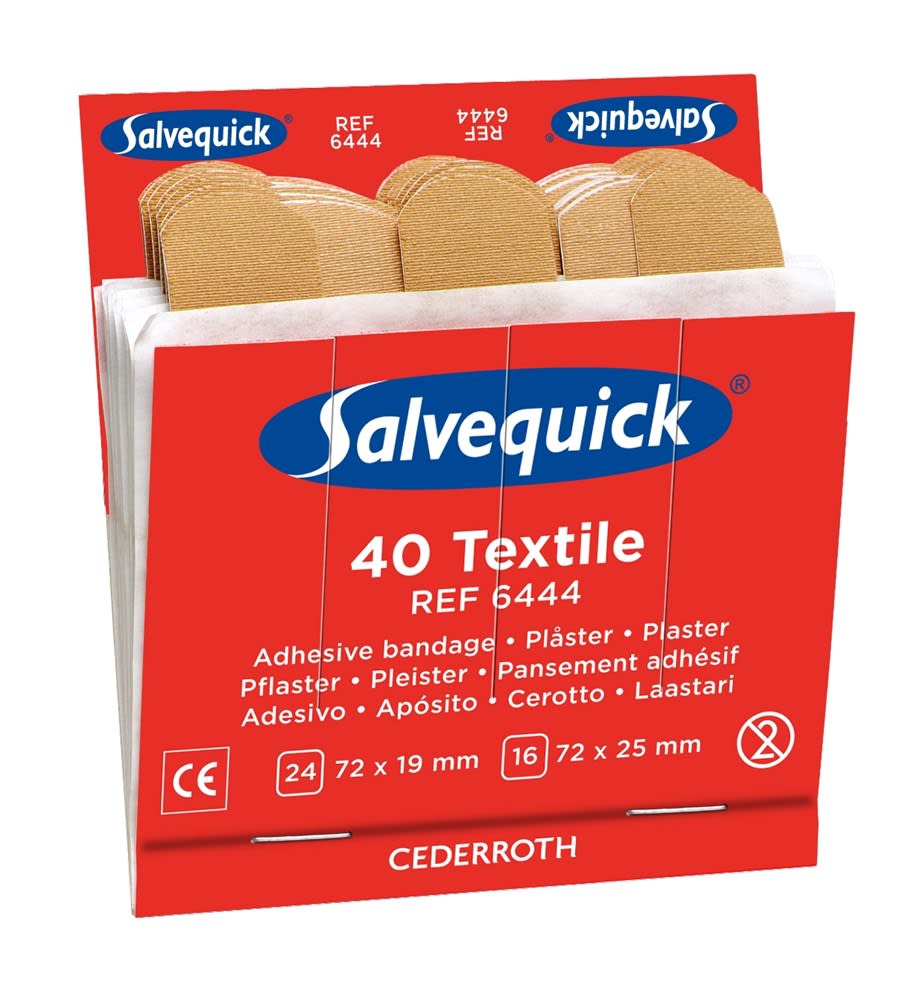 Salvequick Navulling Textielpleister 6444 Elastisch 6x40st