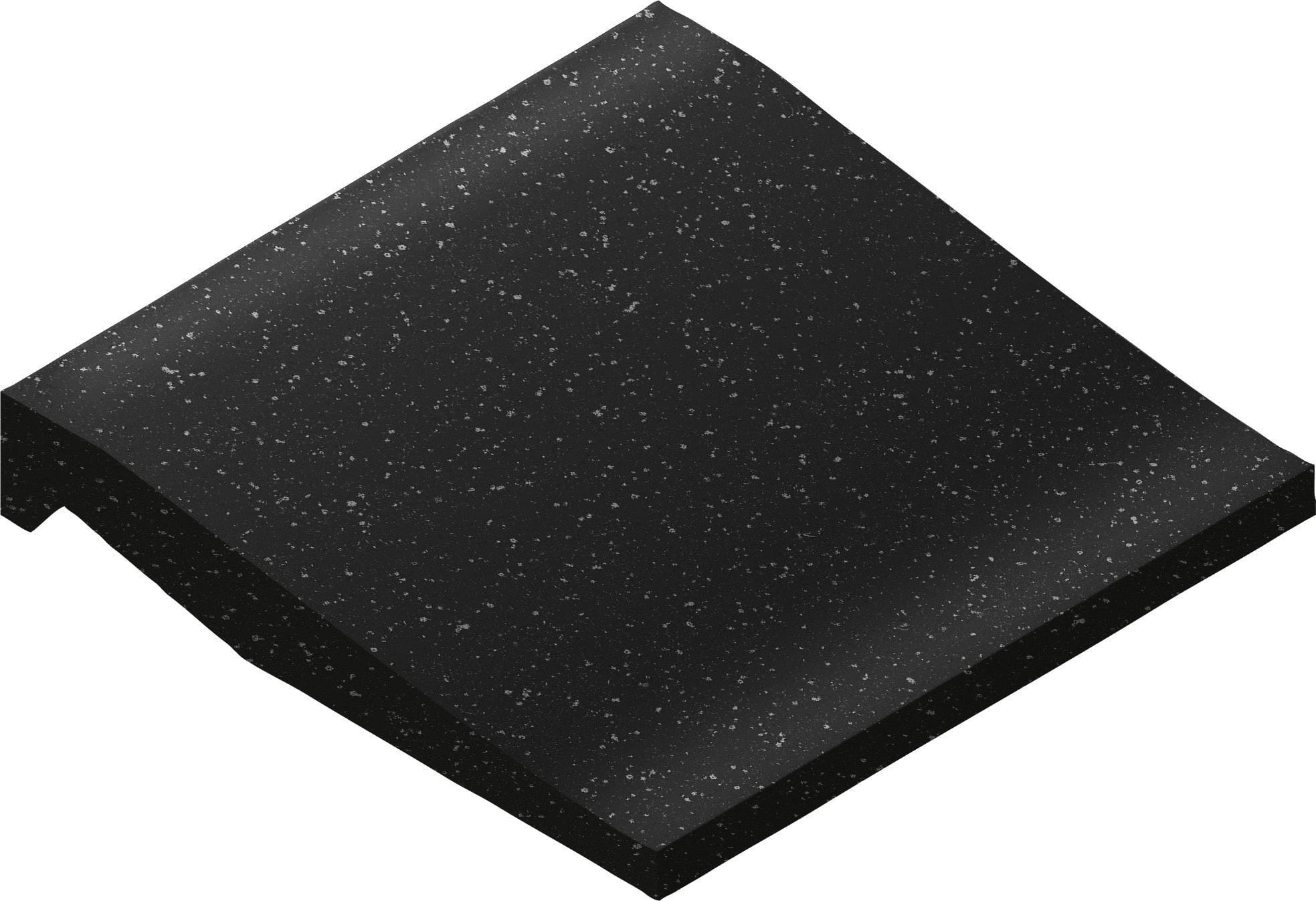 Villeroy & Boch Douchebakplint Pro Architectura 3.0 Pure Black 10x10cm Mat R10 2607C4910010