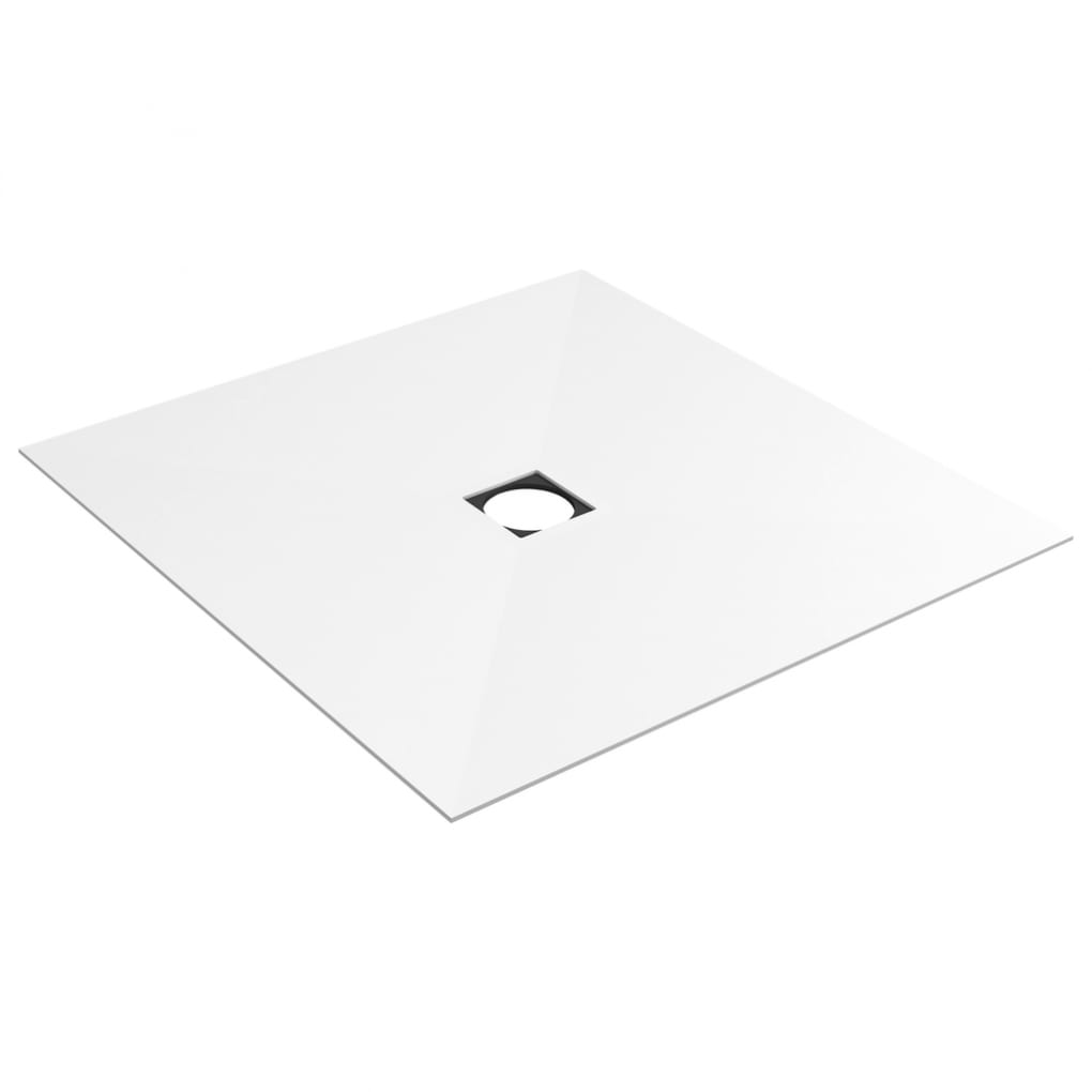 Product afbeelding voor Wedi Fundo Top Primo Ligno Plus 900x900x6mm Centraal Pure Wit