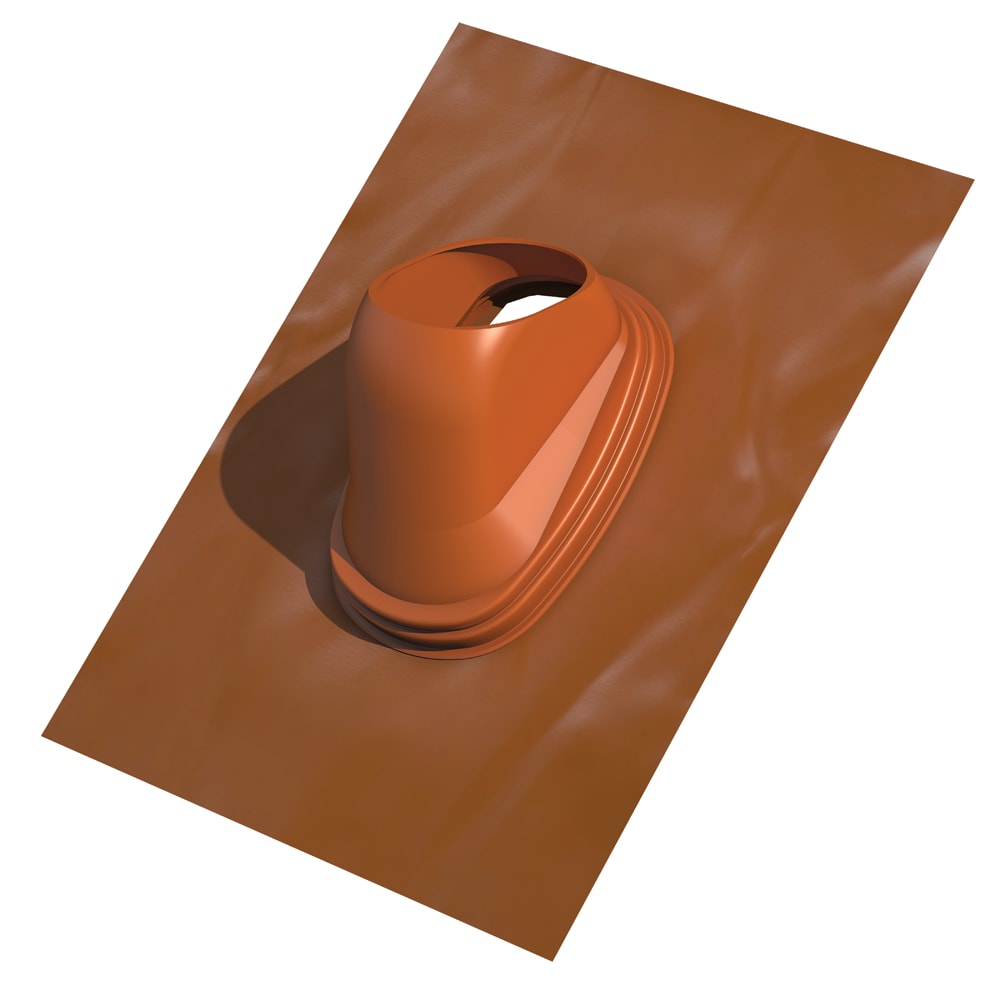 Product afbeelding voor Ubbink Dakdoorvoerpan Universeel 131mm 25-45 Graden Lood Terracotta
