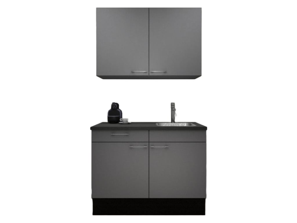 Procasa Keuken 120cm Compleet Grey Spoelbak Rechts