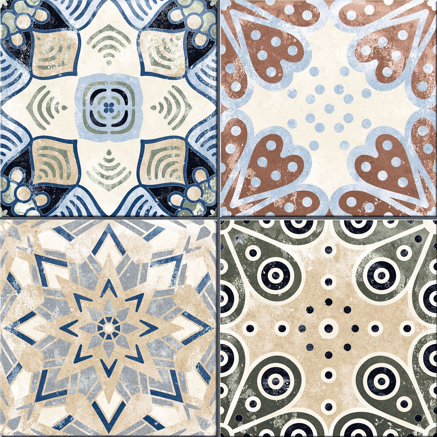 Decortegel Vintage95 Xerea Colors 25x25cm 10mm Mat R9