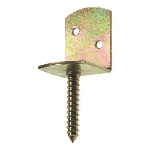 GB Vlechtschermsteun Type L Plaat 30x35x2mm Draad 8x35mm Geel Verzinkt 1st 90003