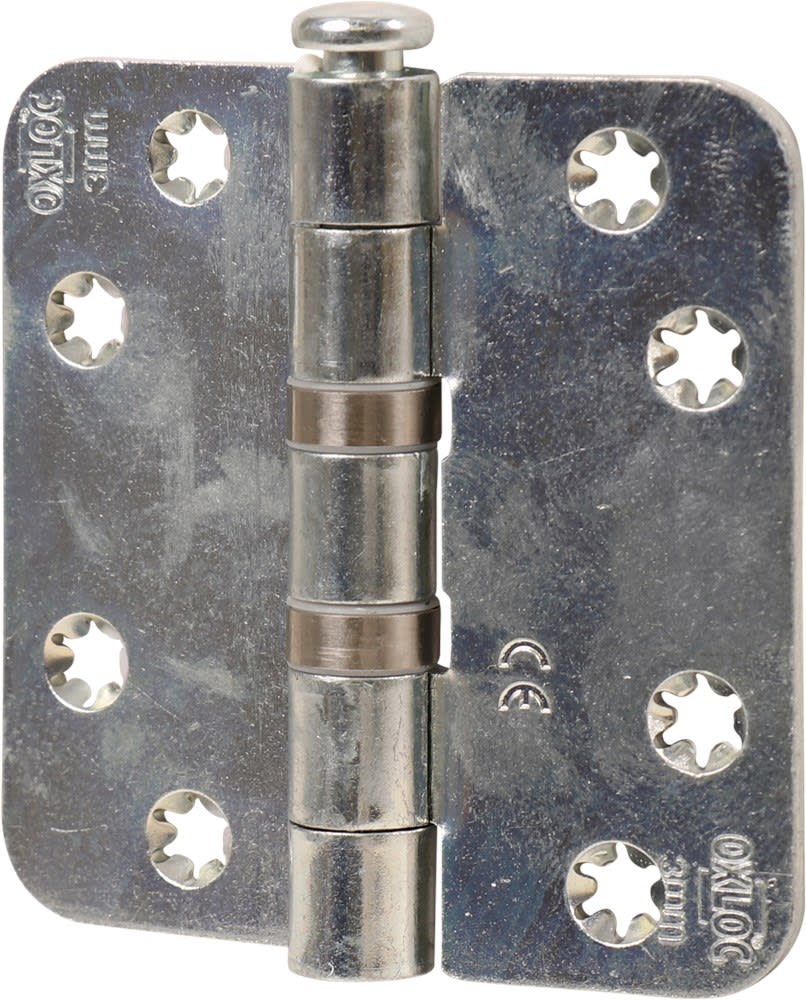 Oxloc Schijflagerscharnier Ronde Hoeken 89x89mm Elektrolytisch Verzinkt 1st