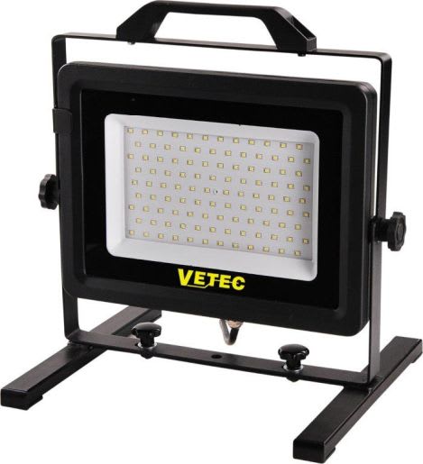 Vetec Bouwlamp LED 100W Met Kabel Zwart
