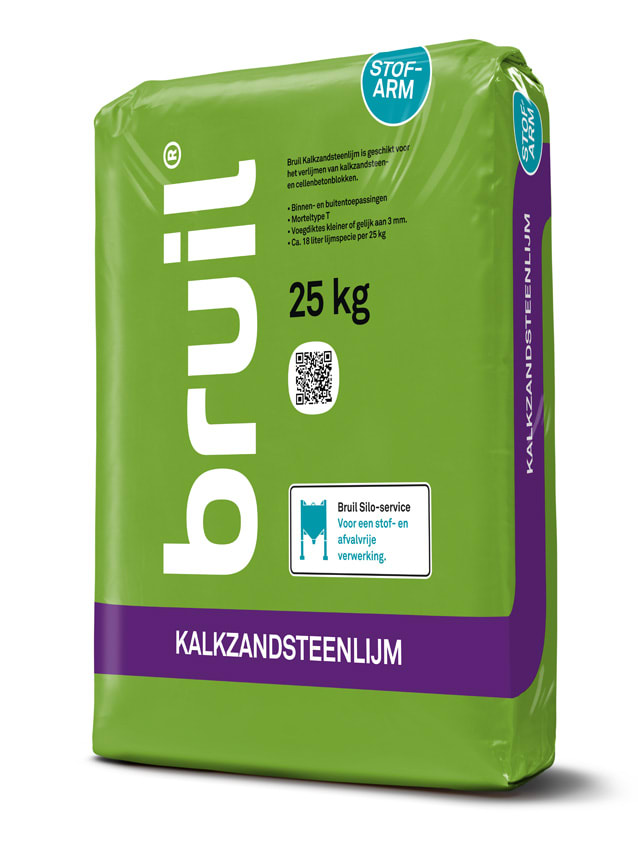 Product afbeelding voor Bruil Kalkzandsteenlijm KL1220SA 25kg Zomer Stofarm