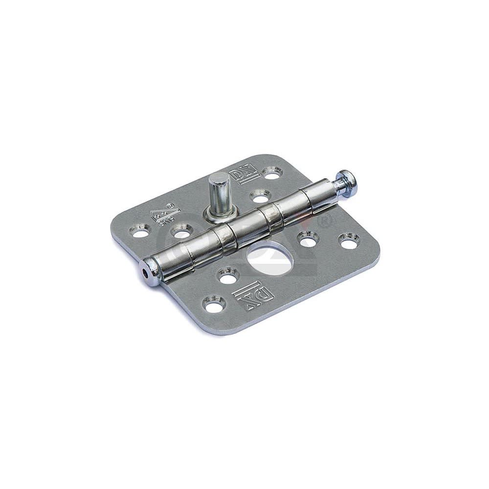 DX Kogellagerscharnier RVS 76x76mm Rond Met Pen SKG2