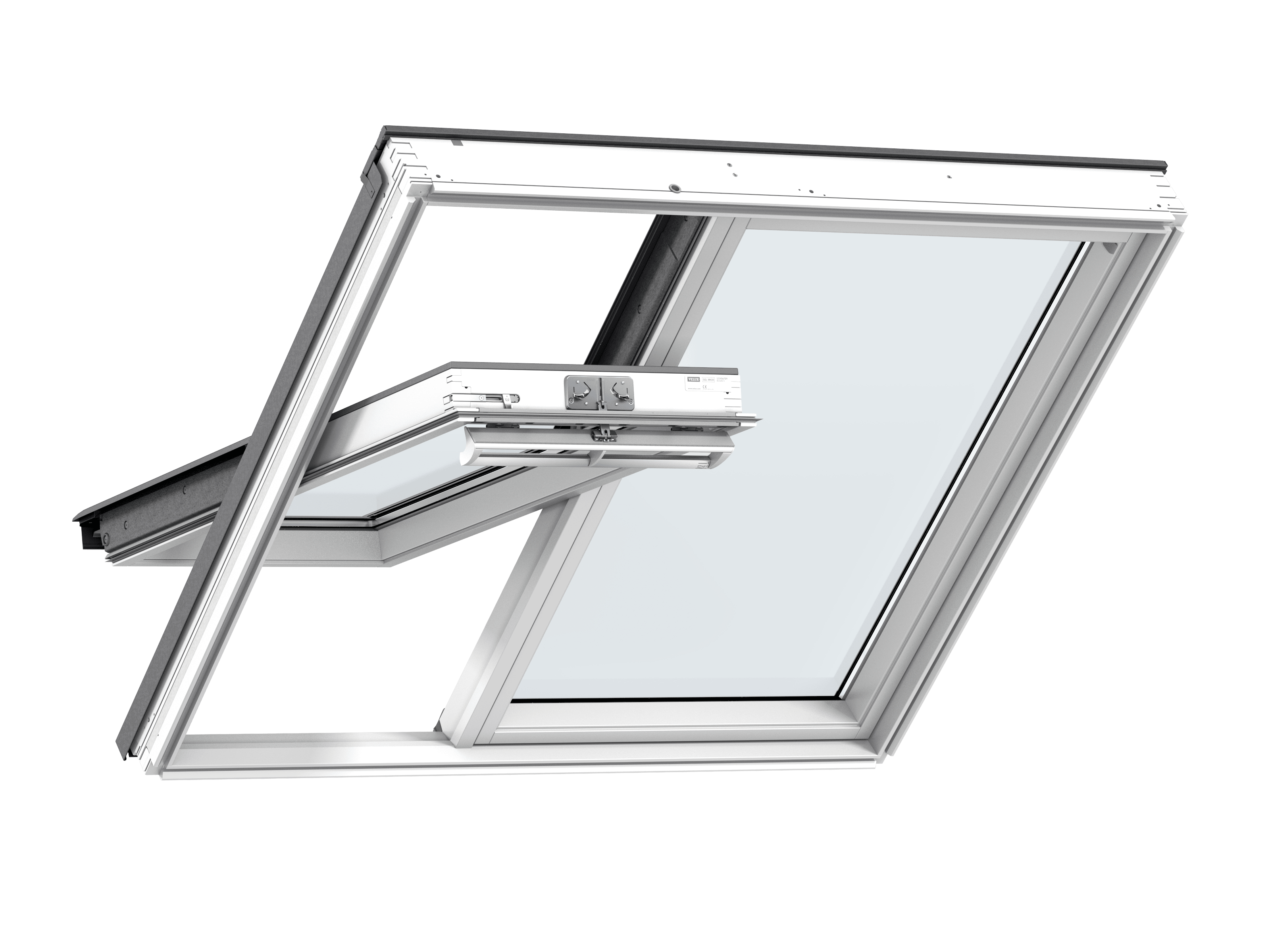 VELUX Dakvenster 2 In 1 GGLS FFK08 2070 Veiligheidsglas Wit Gelakt FSC Mix Credit