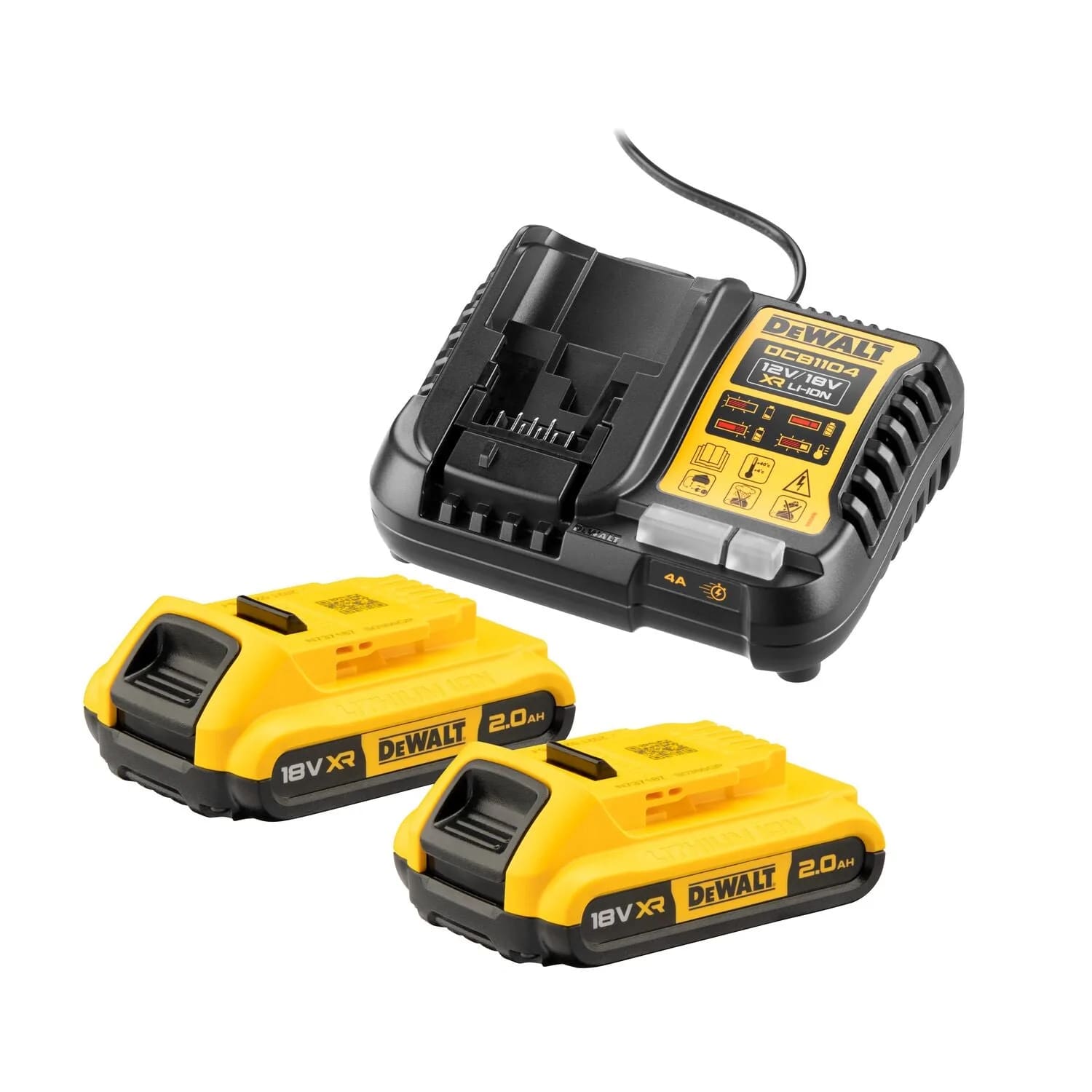 DeWALT Accu Starterset DCB11004D2QW 18V 2x2Ah En XR Multilader