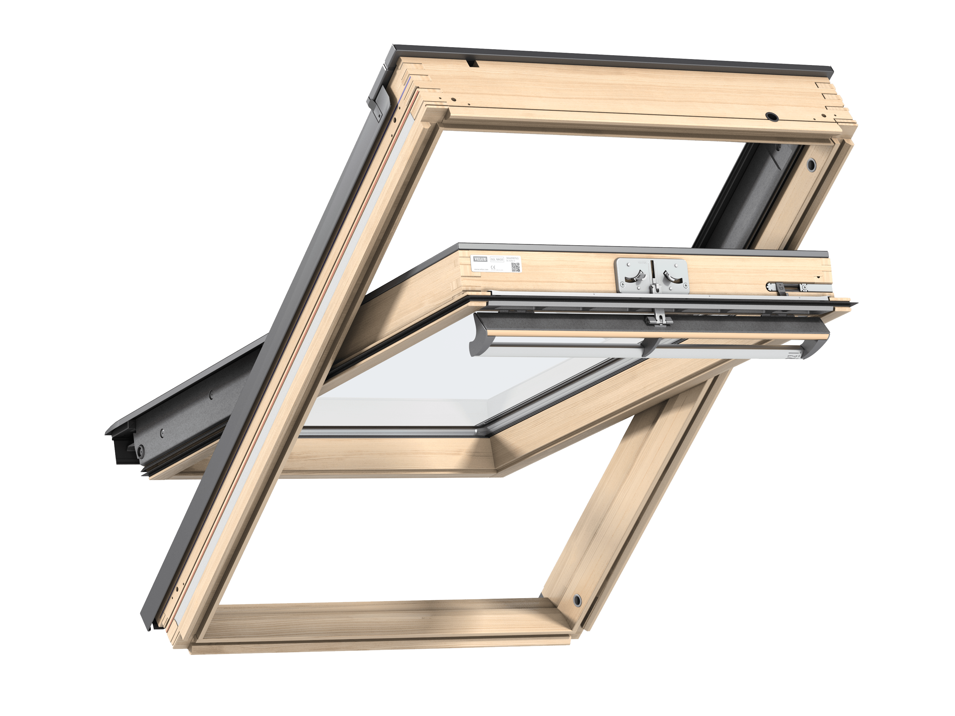 VELUX Dakraam GGL CK02 3070 Veiligheidsglas 55x78cm Grenen Blank Gelakt FSC Mix Credit