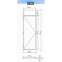 Meterkastfront P411 Links 2600x814mm Wit Inclusief Sleutel/Bevestigingsmiddelen FSC Mix 70%