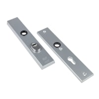 AMI Veiligheidslangschild Rechthoek 251x50mm PC72 Aluminium Zilver F-1 Met kerntrekbeveiliging