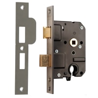 Nemef Veiligheidsslot 4119/27 DIN Links/DIN Rechts PC55 Doornmaat 50mm RVS