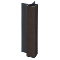 Keralit Uitwendig Hoekprofiel 32x32mm 400cm Donkerbruin Classic Nerf