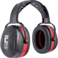 Cerva Oorkap FM-3 34DB Zwart/Rood