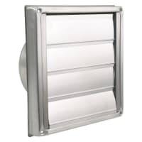 Starx Gevelklep 4Lamellen 125mm RVS
