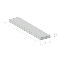 Holonite Binnendeurdorpel 60x20mm 100cm Antraciet Nr.7 Verpakt