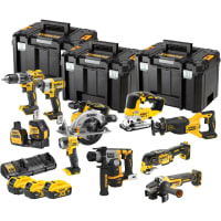 DeWALT Accu Voordeelset DCK1012P4TQW 18V XR Brushless 10-Delig 4x5,0Ah In Tstak
