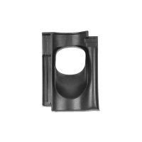Ubbink Dakdoorvoerpan Verbeterde Holle 131mm 25-45 Graden 1-pans Zwart
