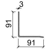 Leviat Latei 91mm PG91/3 1350mm Thermisch Verzinkt Max. Belasting 5,6kN/Lengte