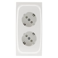 Attema K40 Contactdoos 2-Voudig Polarwit