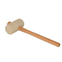 Super Prof Rubberhamer Vlak 65mm 648gr Steel Hout