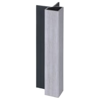 Keralit Uitwendig Hoekprofiel 32x32mm 400cm Wit Eiken Modern Houtstructuur