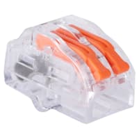 Q-Link Lasklem 2-Polig Transparant/Oranje 100st