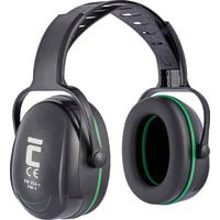 Cerva Oorkap FM-1 31DB Zwart/Groen