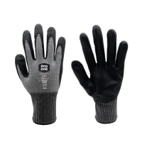 ProOne Handschoen Maat 9 Grijs/Zwart 1 Paar Naadloos Recycled Elastan Nitril Foam Cutlevel C