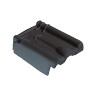 Monier Kruispan Gevelpan Links Blauw Gesmoord