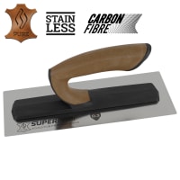 Super Prof Pleisterspaan Flex Comfort 330x120x0,3mm RVS Met Lederen Handgreep