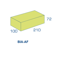 BIA Grindbetonsteen Amstelformaat 10/7.2 Klinker 210x100x72mm Vuilwerk