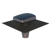 Ubbink Rioolontluchtingspan RVT 200 Met Adapter Zwart