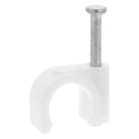 Kabelclip 8mm Rond Wit 140 Stuks