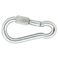 DX Karabijnhaak 80x8mm M/Schroef RVS A4
