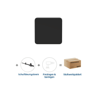 Skantrae Hang&Sluitwerkpakket 2188 Quadrate Deurknop + Foxtrot Schuifsysteem Zwart