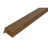 WEO35-60 Alu F-Profiel Teak RAL 8024 65x80mm Lengte 300cm
