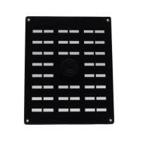 Schuifrooster 250x200mm Aluminium Zwart Met Gaas