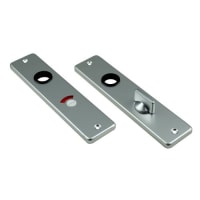 AMI Kortschild 180/41 Recht Met Krukgat/WC-garnituur 180x41mm WC72/8 Aluminium F2