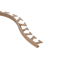 Schlüter SCHIENE-AC Decoratief Profiel Radius 6mm 250cm Alu Met Kleurcoating Lichtbeige R/A60HB
