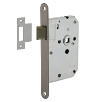 Intersteel Loopslot Doornmaat 50mm Voorplaat Afgerond RVS Met Sluitplaat