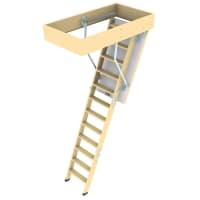 Novoferm Vlieringtrap 1300 70x110x260cm 3-delig Inclusief Raveelbak En Luik FSC Mix 70%