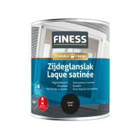 Finess Zijdeglanslak Binnen/Buiten 750ml Zwart