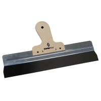 Super Prof Spackmes 380mm RVS Met Houten Handgreep