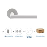 Skantrae Hang&Sluitwerkpakket 2138 Orbit 19 Flat + Toiletgarnituur + Vrij- En Bezetslot Wit